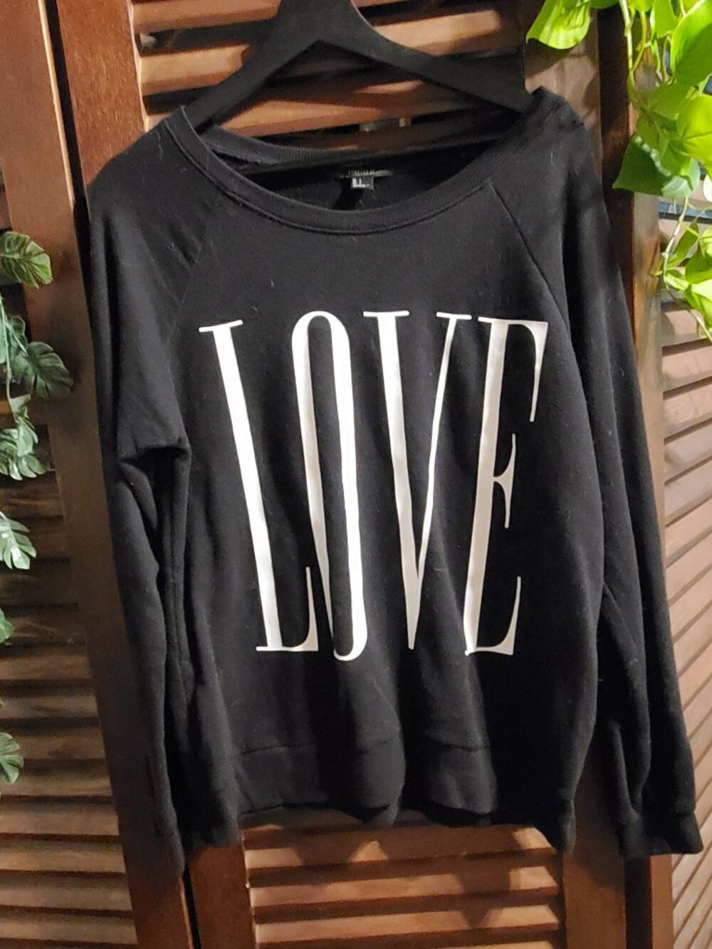 LOVE Graphic Print Sweater